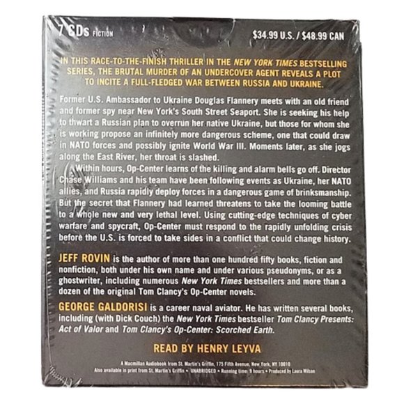 Tom Clancy's Op-Center: Dark Zone - Sealed New In Box - Picture 3 of 4